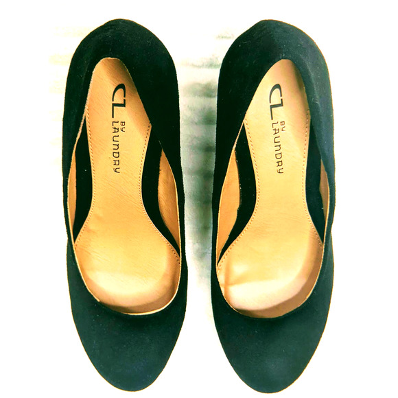 Womens Shoes CL By Laundry Nima Black Wedge Pump 8.5 M NEW - Picture 12 of 13